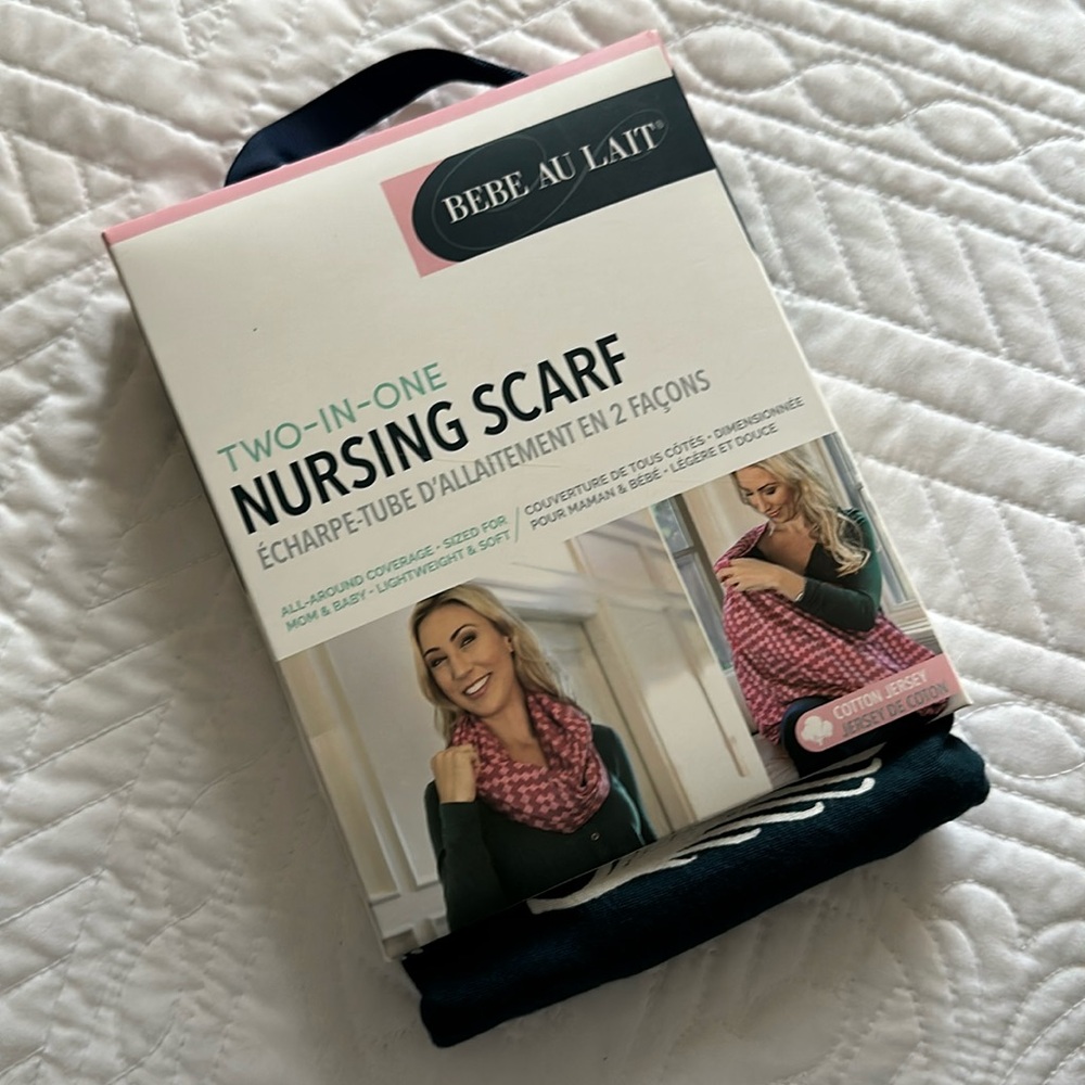 New! Bebe Au Lait Nursing Scarf super soft!